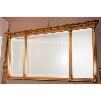 Lot 554 - Neoclassical Style Gilt-Wood Overmantel Mirror...