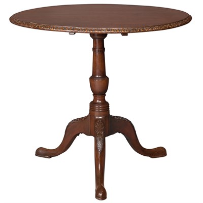 Lot 383 - George II Style Mahogany Tilt-Top Table Height...