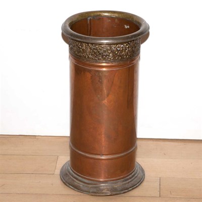 Lot 442 - Copper Umbrella Stand Height 19 1/2 inches.