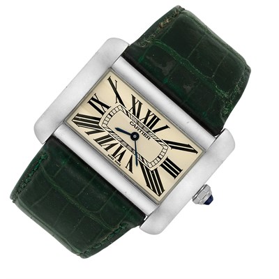 Lot 108 - Gentleman's Stainless Steel 'Divan' Wristwatch, Cartier