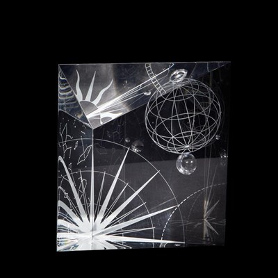 Lot 177 - Steuben Glass Prism Sculpture of the Planets...