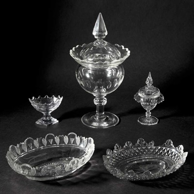 Lot 354 - Group of Eleven English Cut Glass Table...