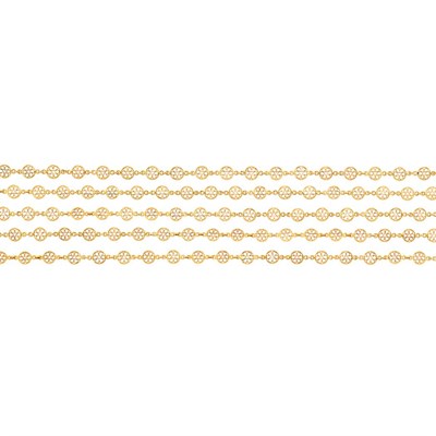 Lot 195 - Long Antique Gold Chain Necklace, France