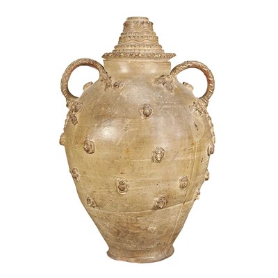 Lot 503 - Italian Pottery Baptismal Jar Possibly 18th...