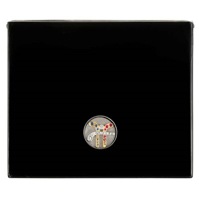 Lot 205 - Art Deco Silver-Gilt, Black Lacquer, Diamond and Gem-Set Cigarette Case, Cartier, France