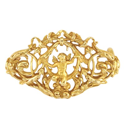 Lot 185 - Antique Gold Brooch, Jules Wiese, France