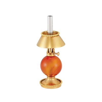Lot 283 - Retro Gold and Carnelian Lamp Clip, Mellerio, Paris