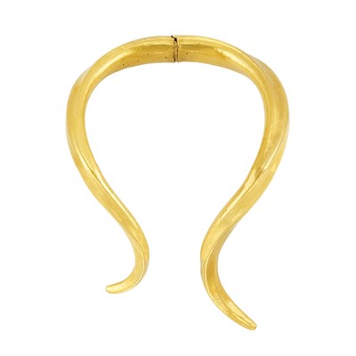 Lot 353 - Hammered Gold Necklace, Ilias Lalaounis