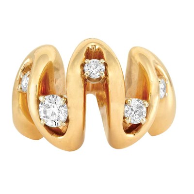 Lot 80 - Gold and Diamond Ring