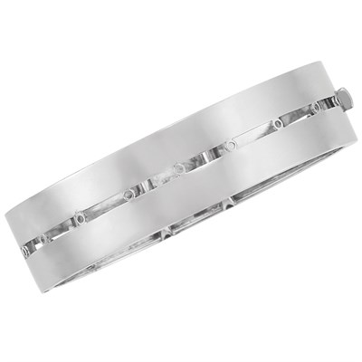 Lot 172 - White Gold Bangle Bracelet, Van Cleef & Arpels