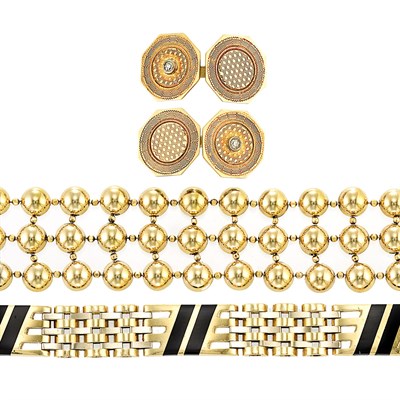 Lot 134 - Group of Gold, Low Karat Gold and Metal Jewelry
