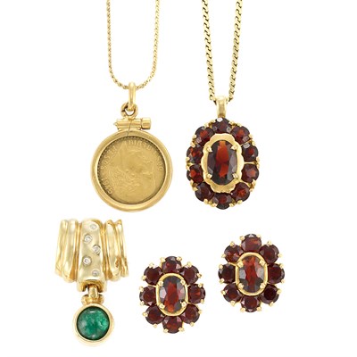 Lot 125 - Group of Gold, Metal, Silver and Diamond Jewelry and Fragments