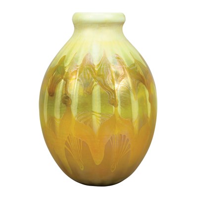 Lot 496 - Tiffany Favrile Ribbed Glass Vase Circa 1900...