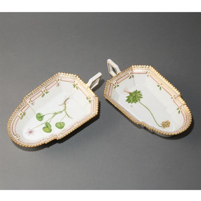 Lot 271 - Pair of Royal Copenhagen Flora Danica...