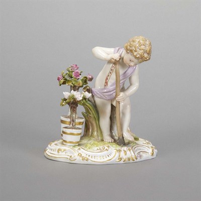 Lot 370 - Meissen Porcelain Allegorical Figure of a...