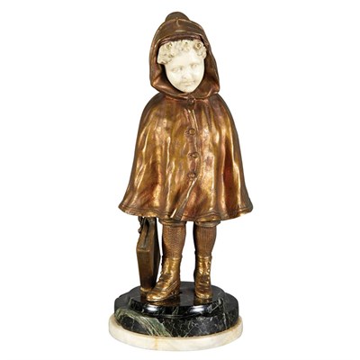 Lot 459 - Continental Gilt-Bronze and Ivory Figure of a...