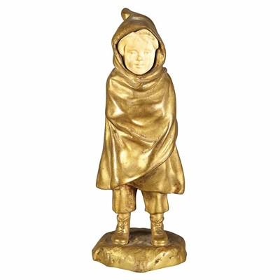 Lot 460 - Continental Gilt-Bronze and Ivory Figure of a...