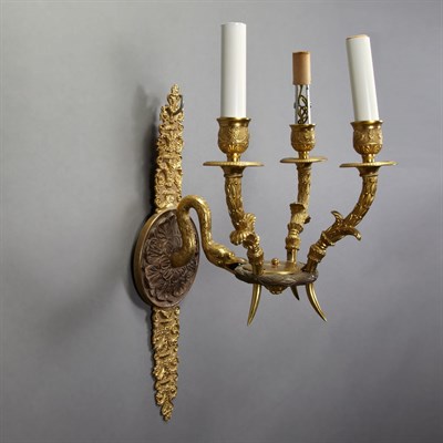 Lot 650 - Empire Style Gilt and Patinated-Bronze...