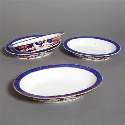 Lot 357 - Set of Four English Imari Porcelain Vegetable...