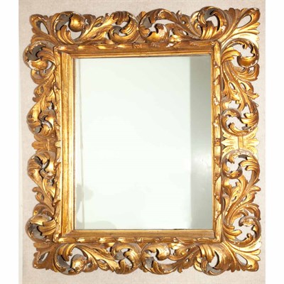 Lot 229 - Rococo Style Gold Painted Wood Mirror The...