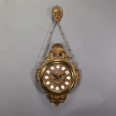 Lot 381 - Regence Style Gilt-Metal Cartel Clock The...