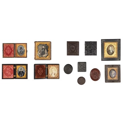 Lot 228 - Group of Twenty-Five Cased Photographic Images...