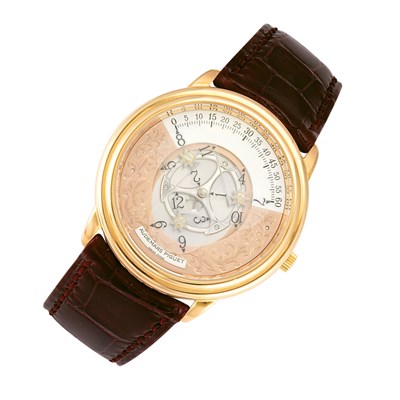 Lot 324 - Gentleman's Rose Gold 'Star Wheel' Skeleton Wristwatch, Audemars Piguet