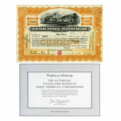 Lot 88 - Stock and Bonds of Great American Corporations