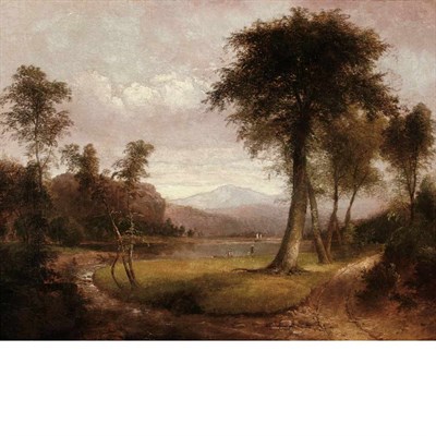 Lot 34 - Thomas Doughty American, 1793-1856 Landscape...