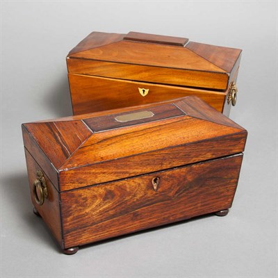 Lot 506 - George III Rosewood Tea Caddy Height 7 inches,...