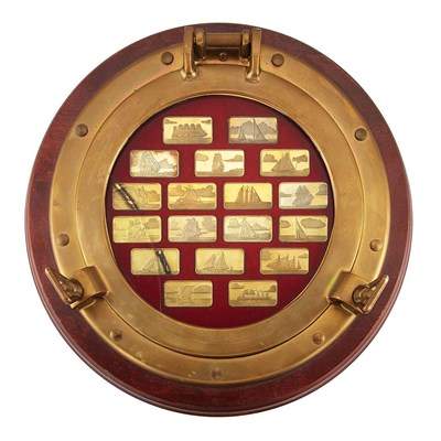 Lot 93 - Nautical Wall Plaque of Great Sailing Vessels