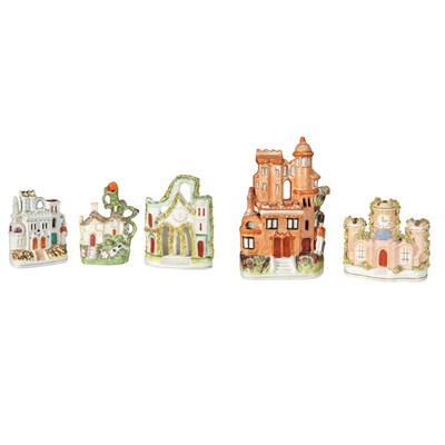 Lot 184 - Group of Eleven Staffordshire Mantel Ornaments...