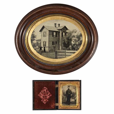 Lot 231 - Cased Photographic Image of a Union Infantry...