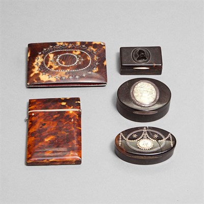 Lot 294 - Group of Twelve Victorian Faux Tortoise and...