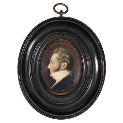 Lot 250 - Group of Portrait Miniatures of Gentlemen 18th...