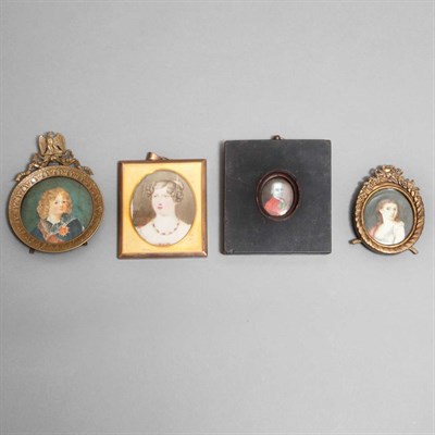 Lot 297 - Group of Twelve Framed Portrait Miniatures...