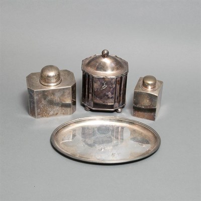 Lot 399 - Group of Silver and Silver Plated Table...