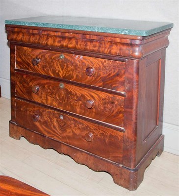 Lot 247 - American Empire Style Marble Top Mahogany...