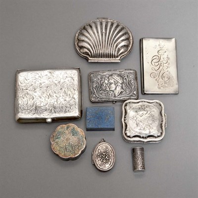 Lot 390 - Group of Silver and Silver Plated Table...