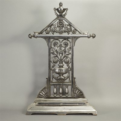 Lot 468 - Victorian Polished Cast Iron Umbrella Stand...