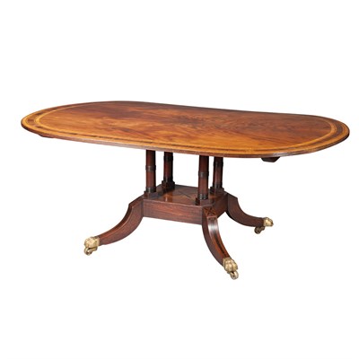 Lot 463 - Regency Rosewood and Satinwood Banded Mahogany...