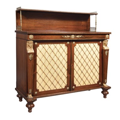 Lot 485 - Regency Gilt-Bronze Mounted Rosewood...