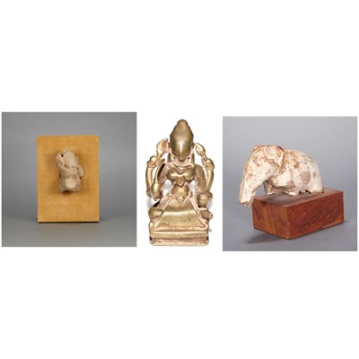Lot 534 - Indian Sandstone Fragment of Ganesh 18th...