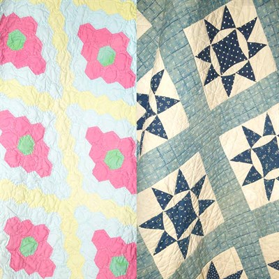 Lot 256A - Group of Cotton Quilts Including three...