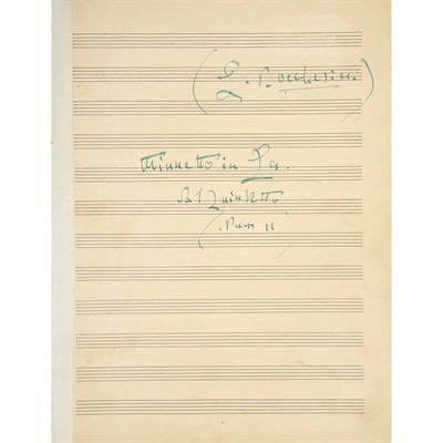 Lot 118 - TOSCANINI, ARTURO Group of two manuscript...