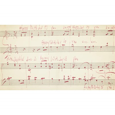 Lot 125 - TOSCANINI, ARTURO Group of three manuscript...
