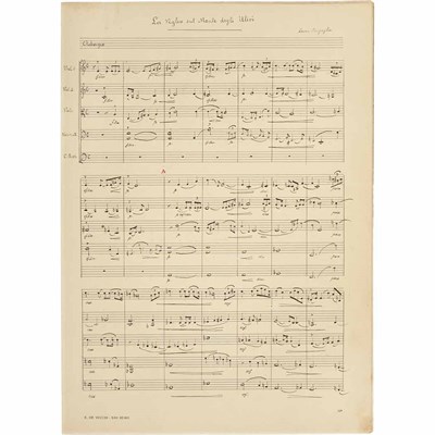 Lot 128 - SINIGAGLIA, LEONE Group of two musical...