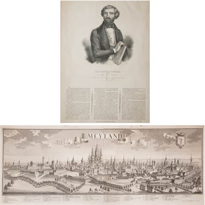 Lot 158 - [VERDI, GIUSEPPE] Framed lithographic print...