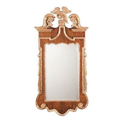 Lot 272 - George II Parcel Gilt Walnut Mirror Mid 18th...