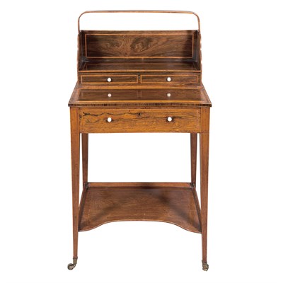 Lot 166 - George III Satinwood and Tulipwood Banded...